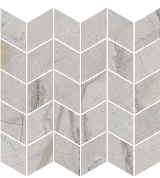 KERAMA MARAZZI KMD2MSM007BR Декор Ифран мозаичный серый светлый глянцевый обрезной 30x31,2x0,9