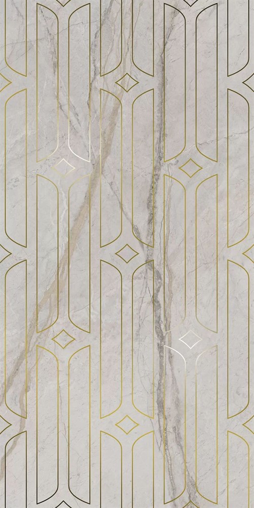 KERAMA MARAZZI KMD3STA029BR Декор Ифран серый светлый глянцевый обрезной 60x119,5x0,9