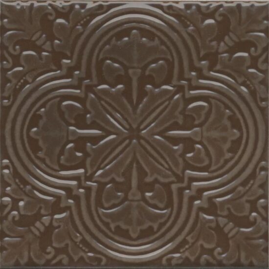 KERAMA MARAZZI KMD3STA005BN Декор Фес коричневый глянцевый 15x15x0,77