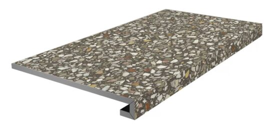KERAMA MARAZZI KM6060G0051RGCF Ступень фронтальная клееная Бричиола коричневый матовый обрезной 33x60x0,9