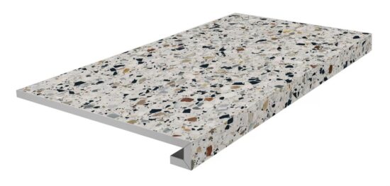 KERAMA MARAZZI KM6060G0001RGCF Ступень фронтальная клееная Бричиола белый матовый обрезной 33x60x0,9