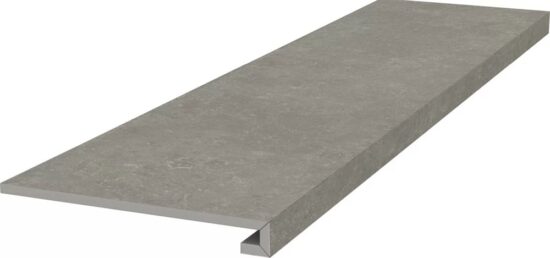 KERAMA MARAZZI KM6012G0171RGCF Ступень фронтальная клееная Касабланка HP серый матовый обрезной 33x119,5x0,9