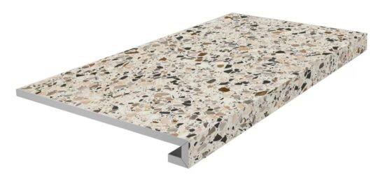 KERAMA MARAZZI KM6060G0031RGCF Ступень фронтальная клееная Бричиола бежевый светлый матовый обрезной 33x60x0,9