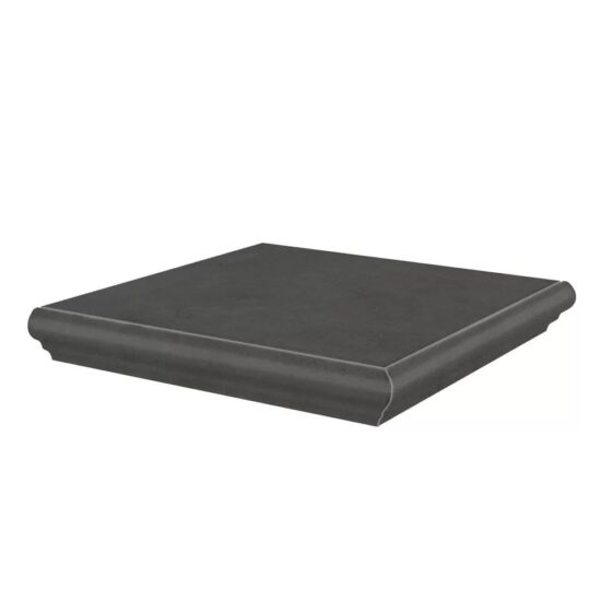 KERAMA MARAZZI KM4040G0041NGTA Ступень угловая Хадду серый тёмный матовый 34x34x0,8