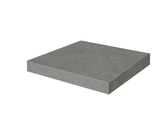 KERAMA MARAZZI KM6012G0161RGCA Ступень угловая клееная Касабланка HP серый тёмный матовый обрезной 33x33x0,9