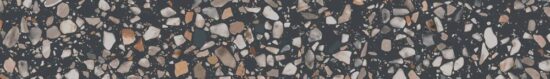 KERAMA MARAZZI KM6060G0021RBT6 Плинтус Бричиола чёрный матовый обрезной 60x9,5x0,9
