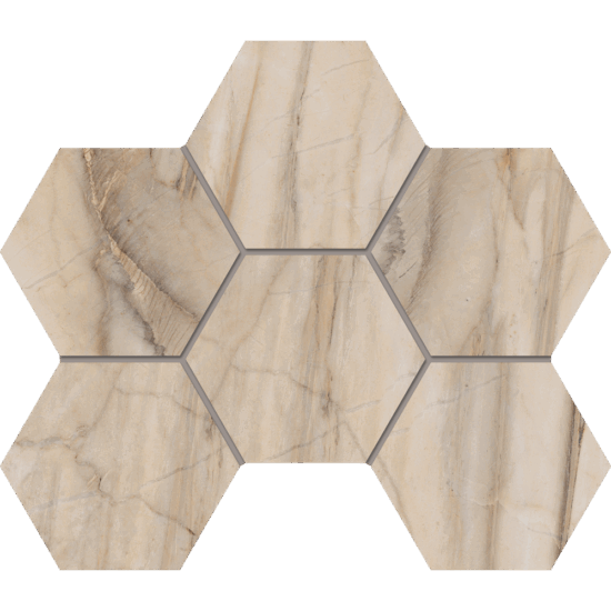 Мозаика BR01 Hexagon 25x28.5 полир.