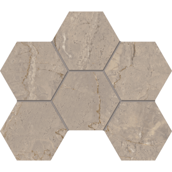 Мозаика BR02 Hexagon 25x28.5 полир.