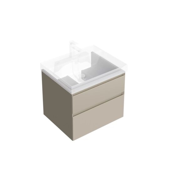 KERAMA MARAZZI CUB.60.2/LIM Тумба CUBO подвесная с ящиками 60, лимо матовая